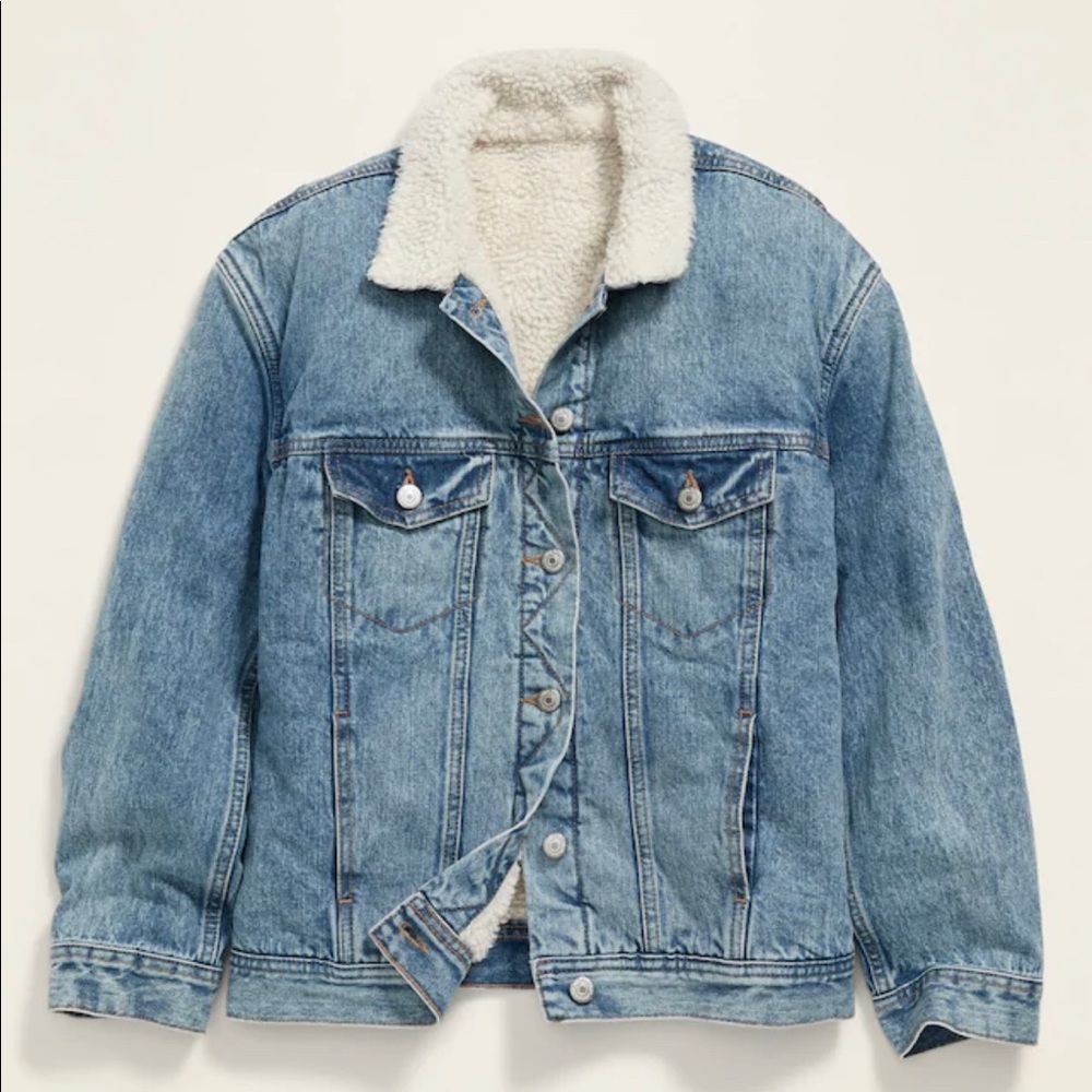 Old Navy Sherpa-lined Jean Jacket